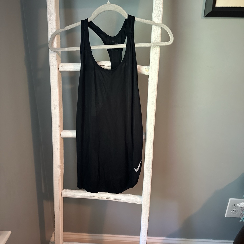 Nike Black Relaxed Backless Tank Top
